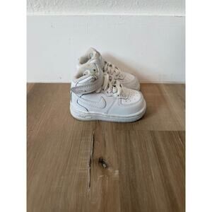 Toddler Nike Air Force 1 Mid Triple White Size 4C